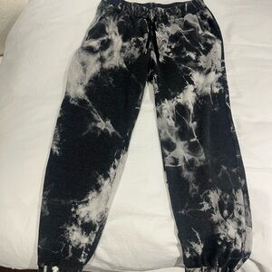 Tie dye waffle jogger